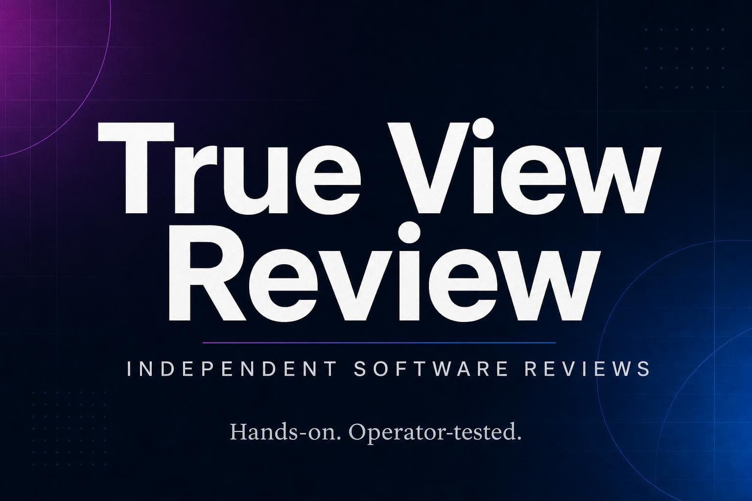 For Today provide Different Software Reviews